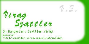 virag szattler business card
